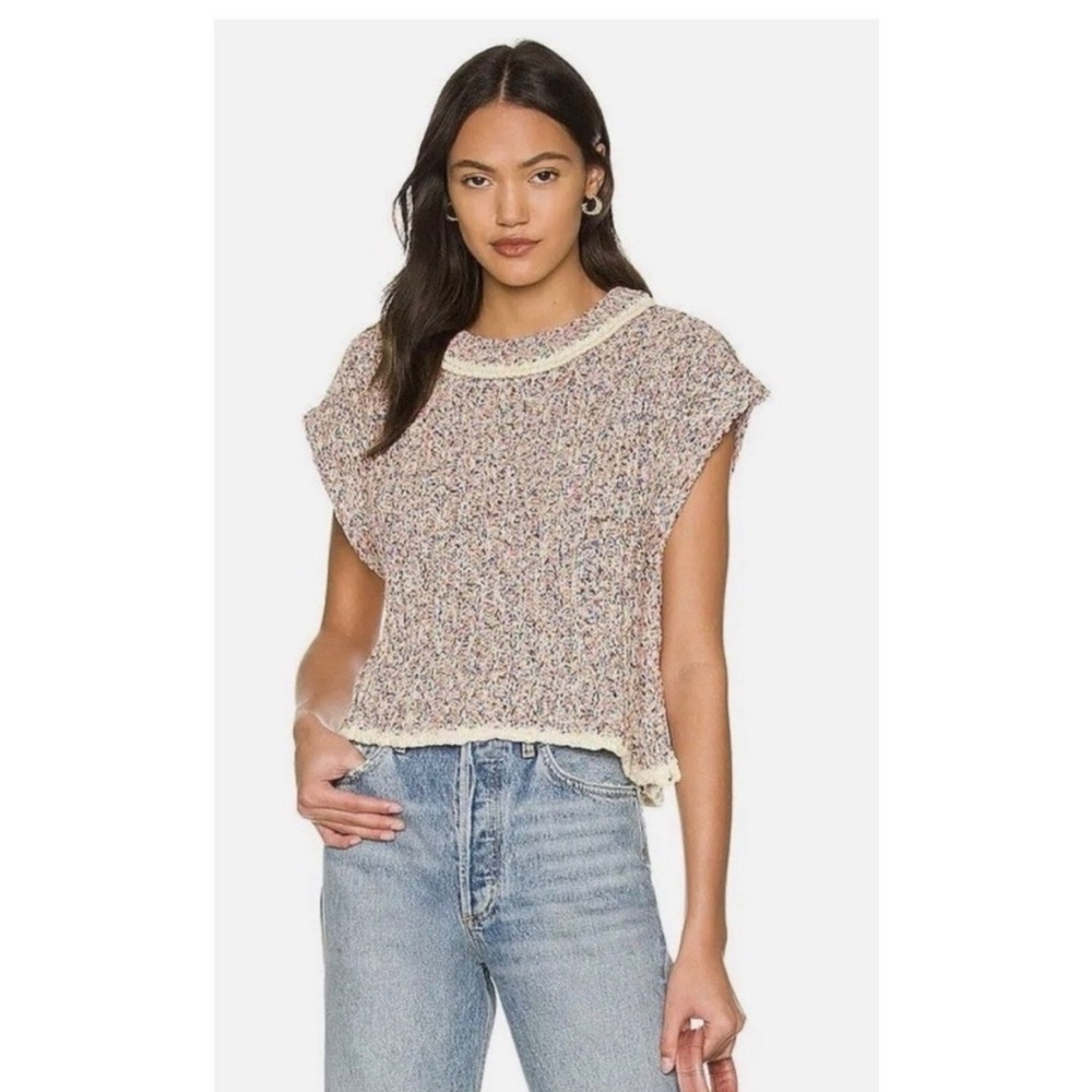 Free People Multicolor Knit Crewneck Sweater Tank | Women’s XS